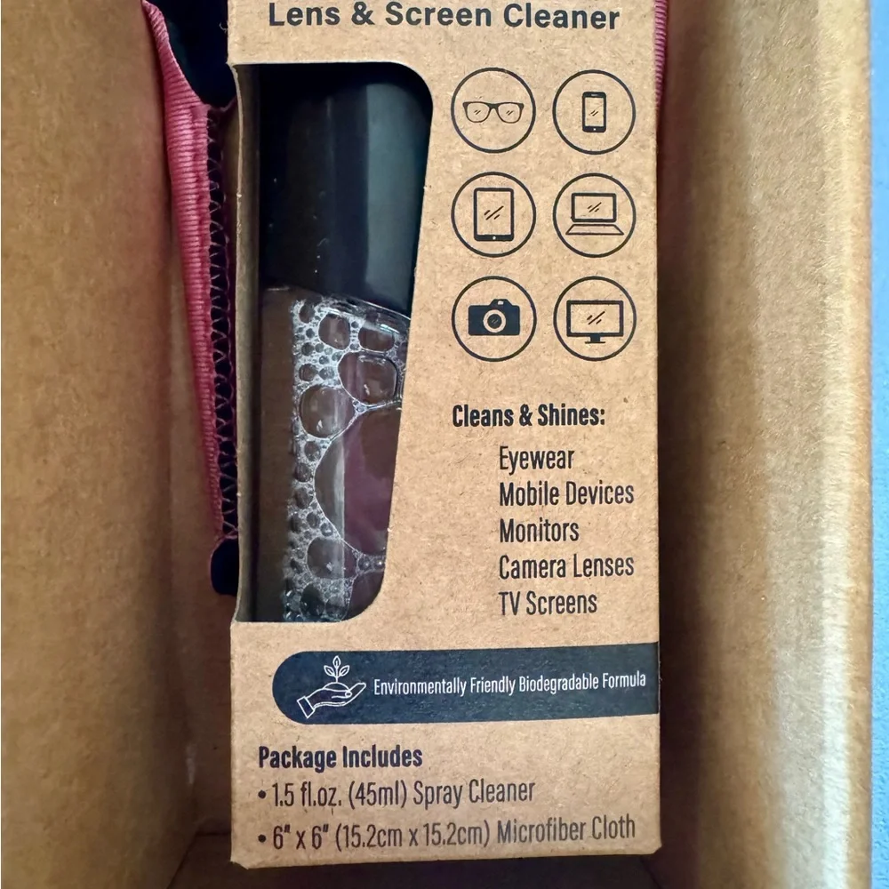 NIB Croakies Original Kids Sport Eyewear Retainer, Lens Cleaner, and Cloth SET